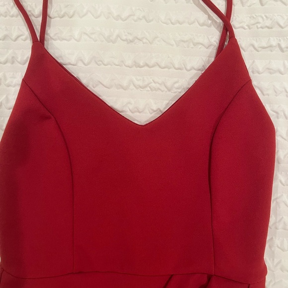 Red Mini Dress - Picture 4 of 4